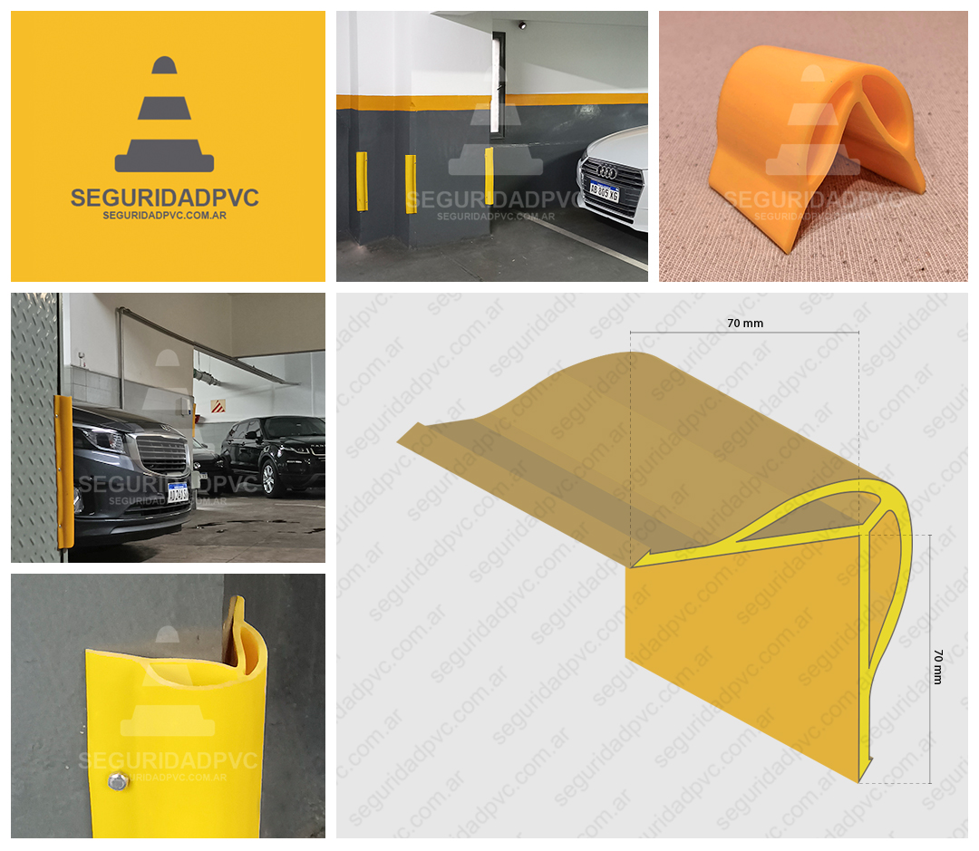 Ángulo Esquinero Protector de Columnas 70x70mm
