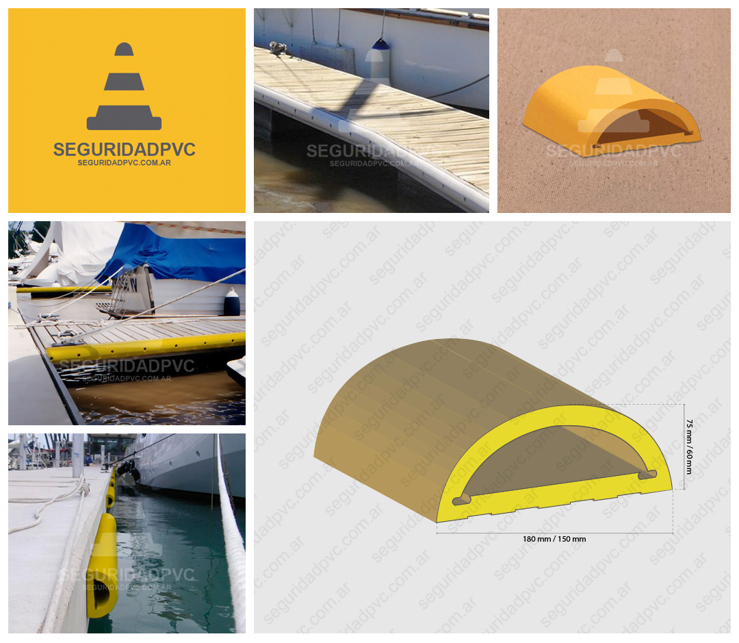 Botazo Parachoque D PVC 150X60mm