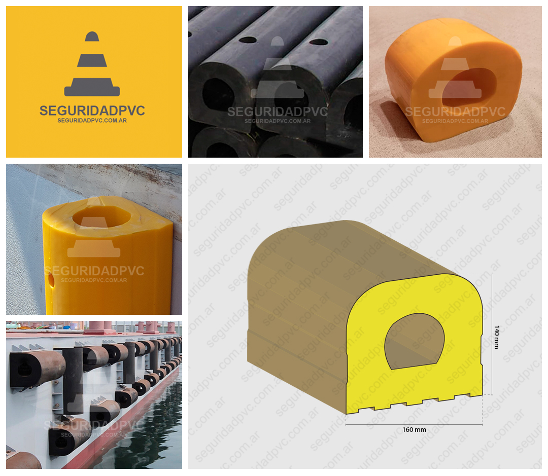 Botazo Parachoque PVC 160x140mm