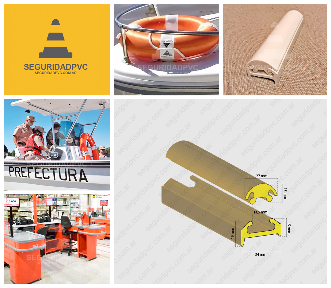 Botazo Perimetral Soga Blanda PVC 27X15mm