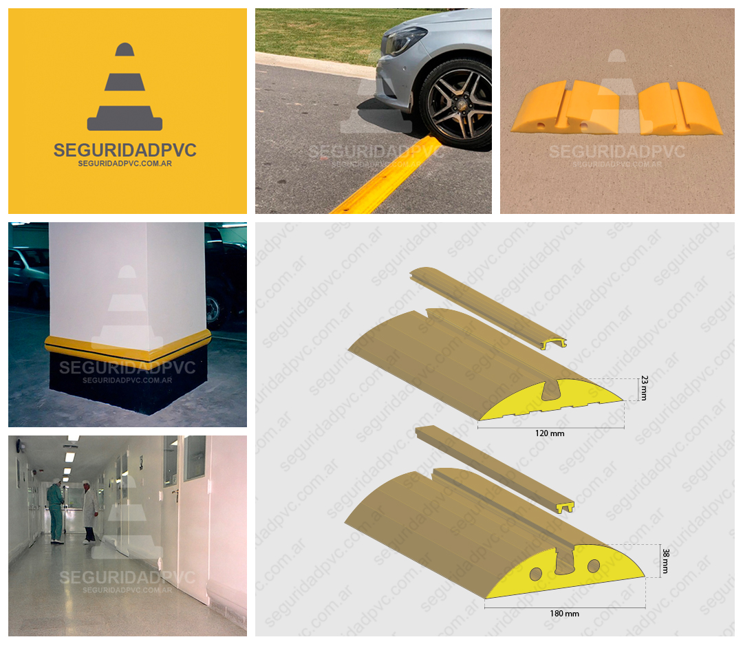 Lomo de Burro PVC 120x23mm