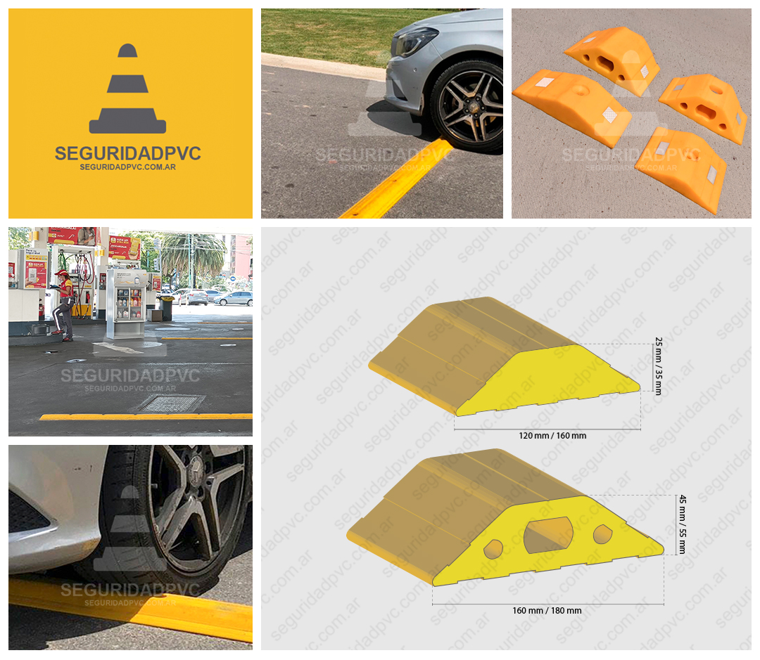 Lomo de Burro PVC 160x45mm