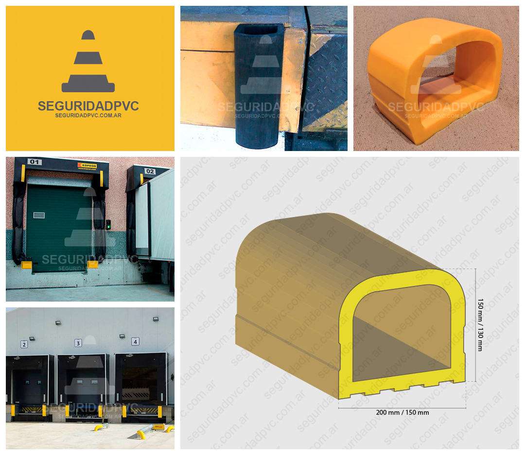 Tope Antichoque PVC 150X130mm