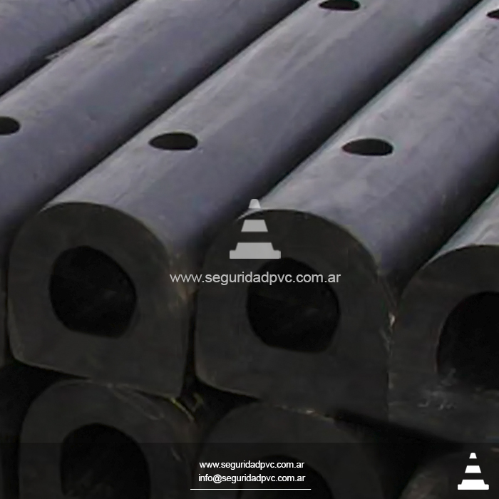 Botazo parachoques reforzado para uso en embarcaciones portuarias y estructuras náuticas